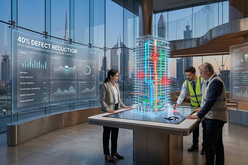 3D BIM Model for Residential Tower UAE