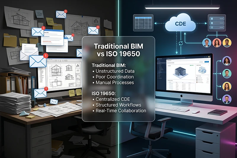 ISO 19650 vs Traditional BIM management in UAE construction