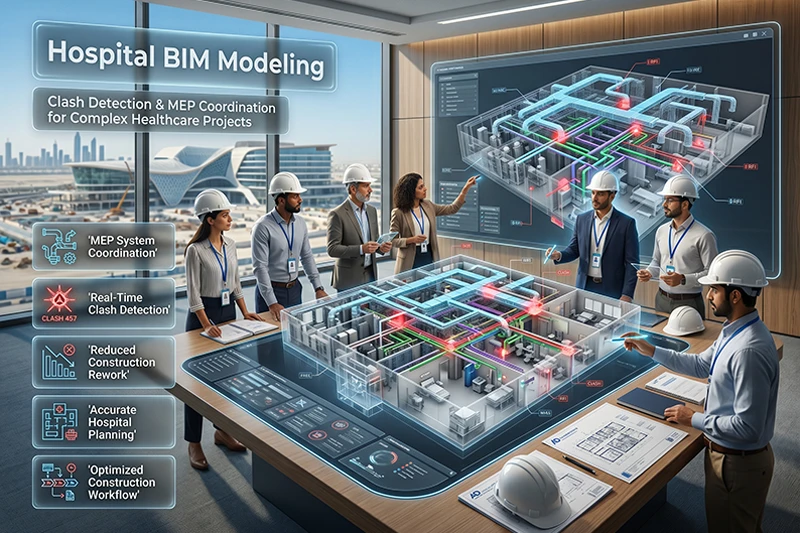 Smart hospital BIM UAE facility management